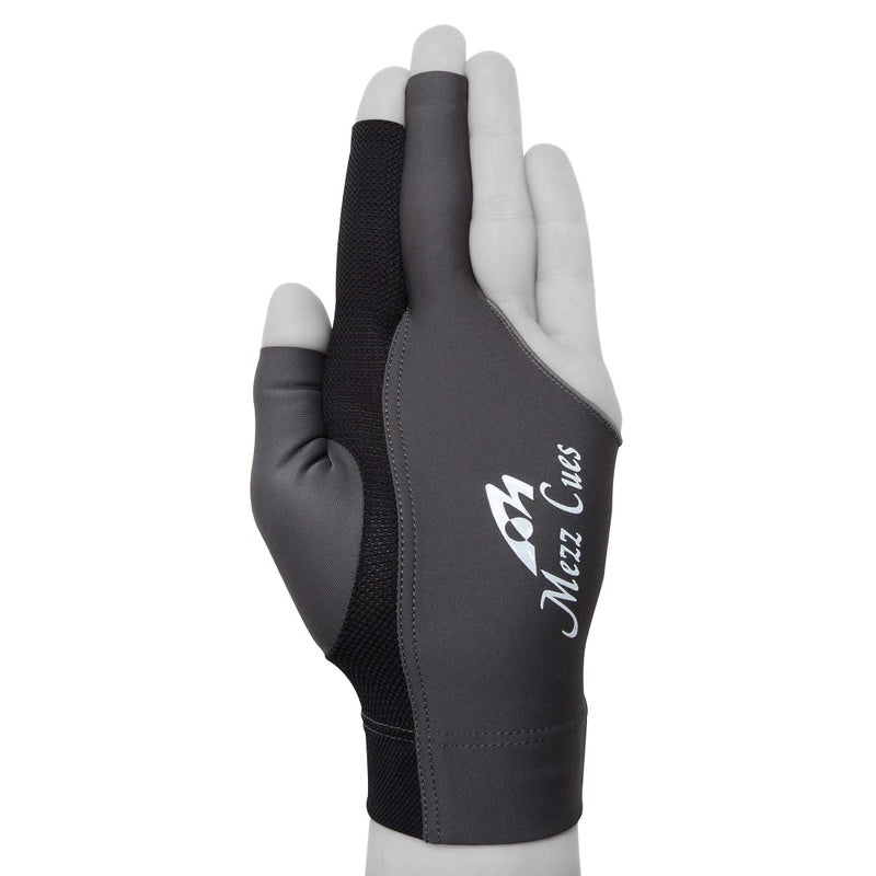 Mezz Premium Billiard Glove - Fits Either Hand (Large/X-Large, Grey) - Image 3